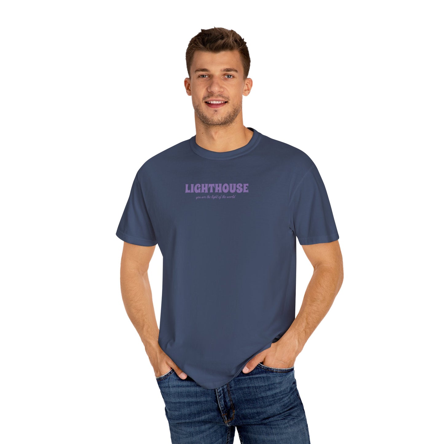 lighthouse tee (purple)