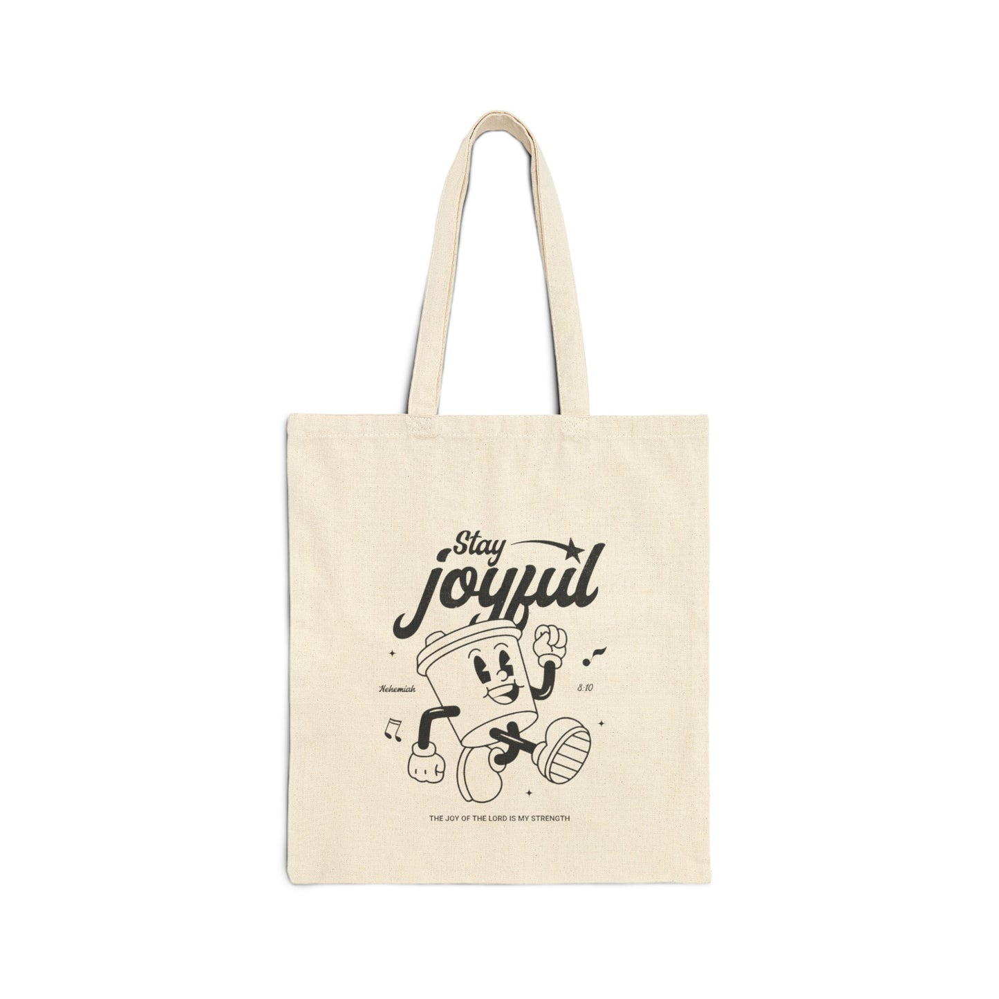 stay joyful canvas tote bag