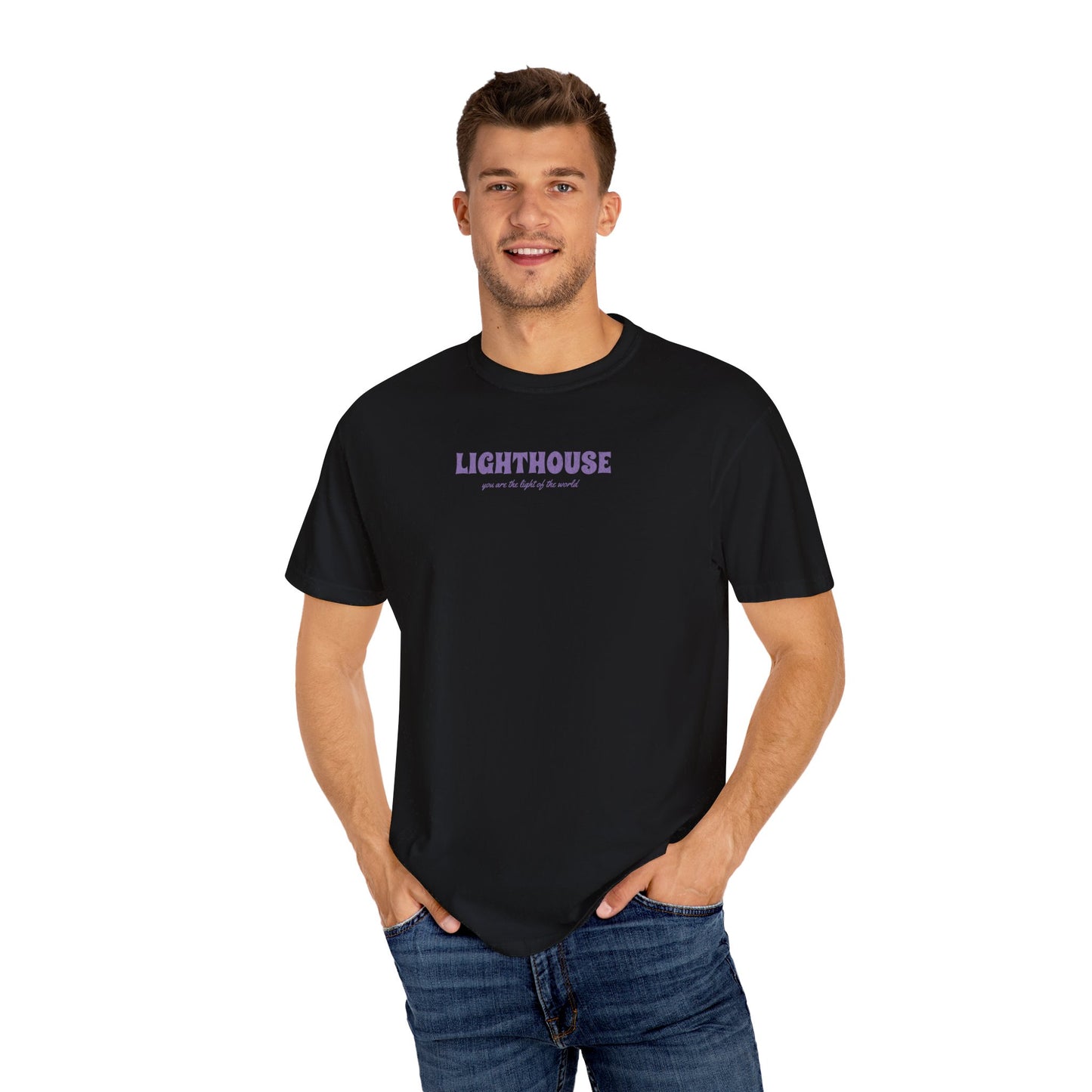 lighthouse tee (purple)